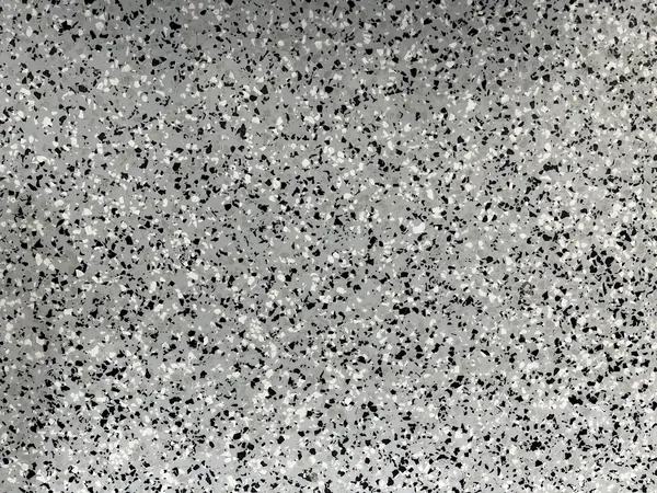 Close-up of gray, black and white flake epoxy from above, Herriman, Utah